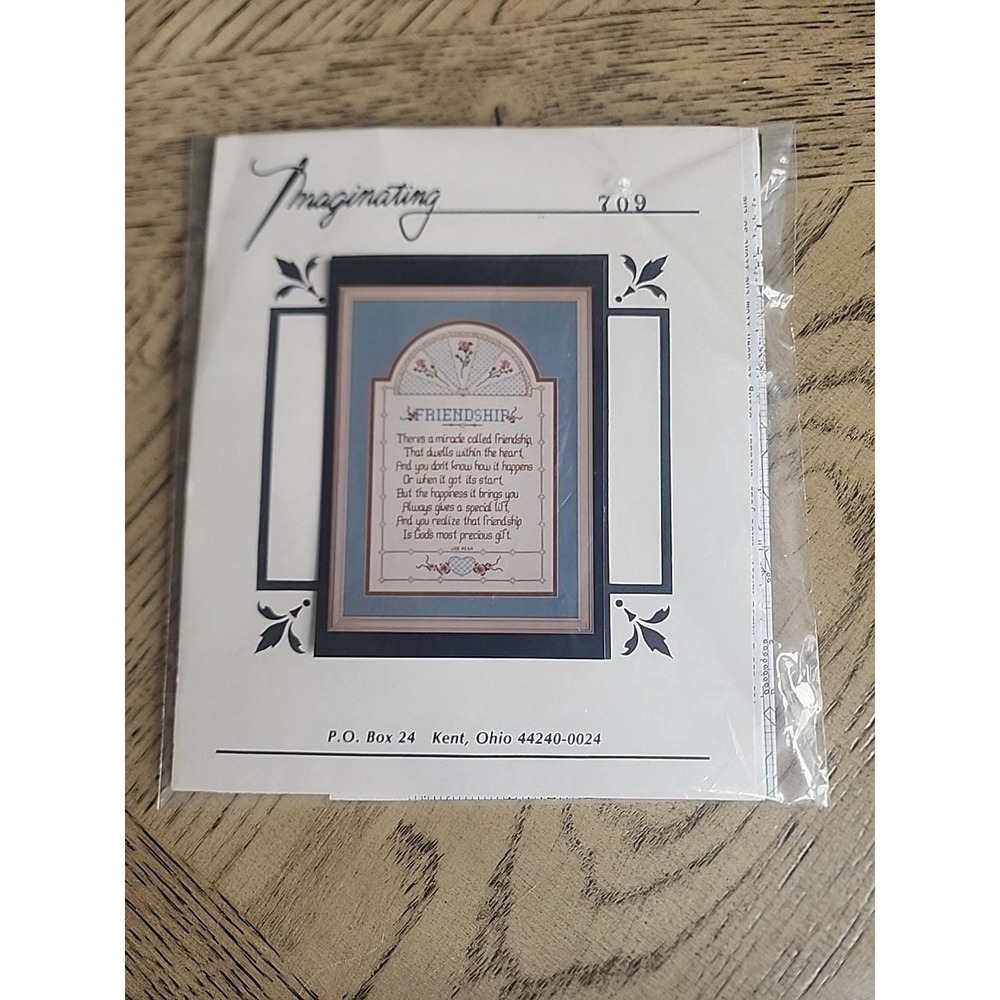 Vintage Counted Cross Stitch Kit Imaginating Friendship NOS Friend New #709